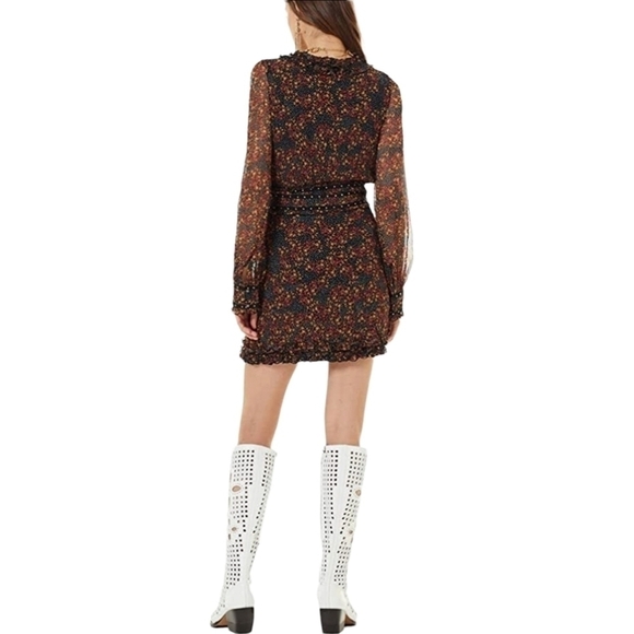 STEVIE May - Monarch Mini Wrap Around Dress Metal Studded Belt Size: L - Picture 4 of 16